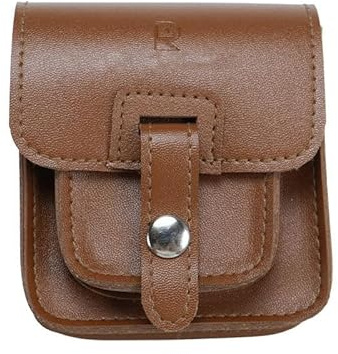 Travel Case for ANBERNIC RG34XXSP, Handheld Game Console Storage Holder Organizer, PU Leather Carrying Bag