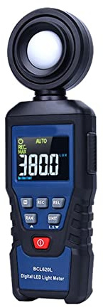 Belichtungsmesser， Digital Photometer fotografischer Beleuchtungstest-Photometer Handheld LED Photometer Daten Retention Präzisionsphotometer Geeignet for Supermärkte, Strände, Farmen(BCL620L)