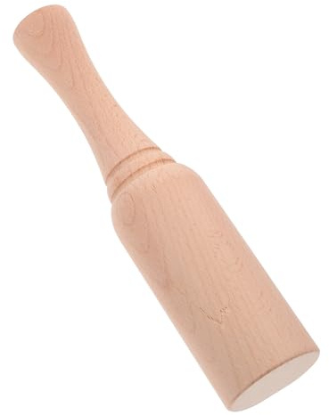 BAZEITFLOW Maillet Bois Polyvalent pour Travail Du Cuir et Menuiserie Marteau Hêtre Compact Outil Multi-usage pour Sculpture et Bricolage