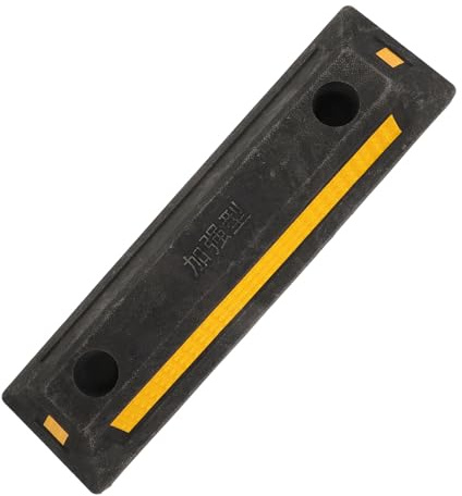 HOODANCOS Fermaruota in Gomma per Garage Cuneo Parcheggio Rv Stabilizzatore Antiscivolo Limitatore Posizionatore Ruote Veicoli Facile Installazione