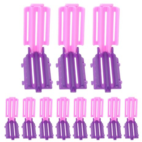 ABOOFAN Bigoudis Permanents en Plastique pour Salon et Coiffure à Domicile, Lot de 30pcs, Tiges Spiralées Volumisantes pour Cheveux, Protection la Chaleur et Effet Racines Gonflées