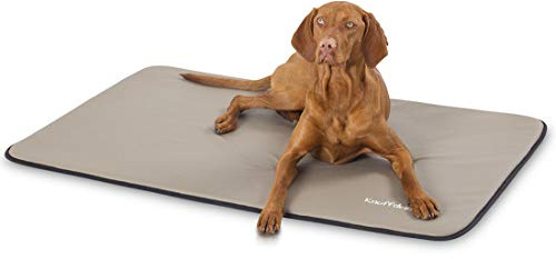 Knuffelwuff Kunstleder Hundematte Cheyenne L 95 x 60cm Taupe