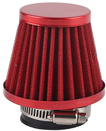 for Motorbike Air Filter-Auto Cold Air Intake 38Mm Air Filter High Flow Air Filter 38Mm Air Filter Intake Induction Kit for Off-Road Motorcycle ATV Quad Dirt Pit Bike Red