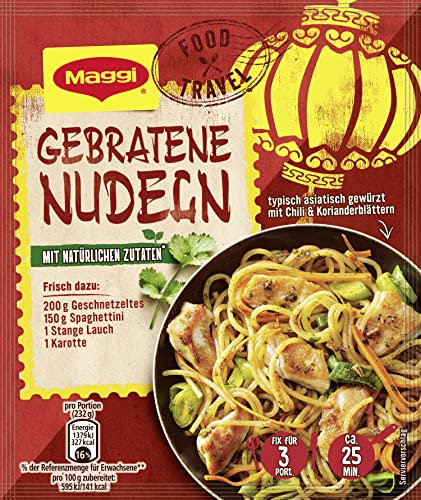 Maggi fix & frisch, Gebratene Nudeln, 26 g Beutel, ergibt 3 Portionen (1 x 26g)