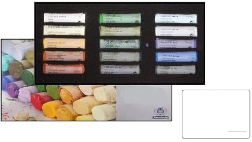 Schmincke Soft Pastel Cardboard Box Set - 15 Stick AUSWAHL Landschaft - Art Supplie Extra weich (Made in Germany