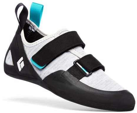 BLACK DIAMOND Women's Momentum Rock Climbing Shoes Strap, Black-Alloy, 10.5