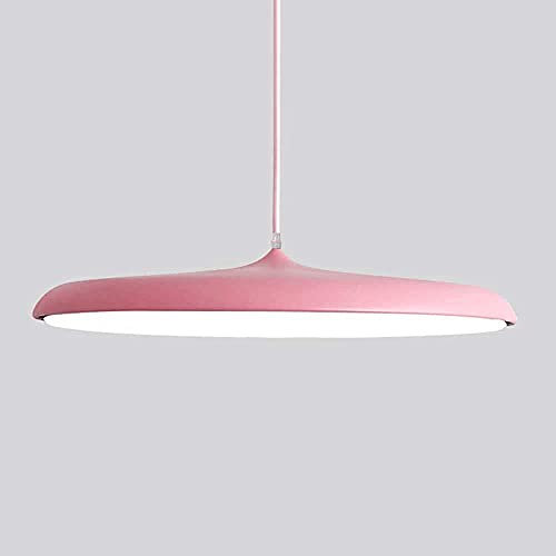 wangch Luces Colgantes LED, Lámpara De Platillo Volante De Color Lámpara Colgante Redonda Minimalista Moderna Lámpara De Techo De Luz Variable De Tres Colores Restaurante Bar Club