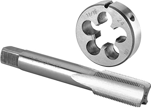 Burkit 11/16-24 UNEF Tap and Die Set Right Hand