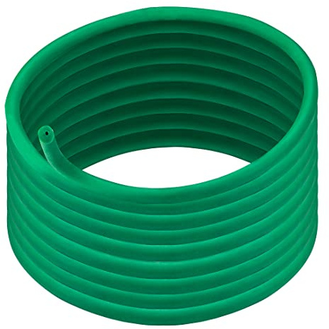 VERTO Gartendraht, 4 m Weiche Pflanzendraht für die Gartenarbeit | Kletterpflanzen, Weinreben, Sträucher und Blumen (Grün) Gartenbindedraht weich gummiert, PVC wetterfest & UV-beständig