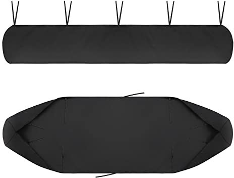 Markisen-Schutzhülle für Markisen, Sonnensegel UV Regen Wasserdicht schneefest mit Schnur Wandmarkise Abdeckplane, für Mobile Markise, Lagerung im Winter, Garten und Terrasse (3M, Schwarz)