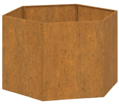 vidaXL Odlingslåda rostfärgad 60x60x45 cm rosttrögt stål