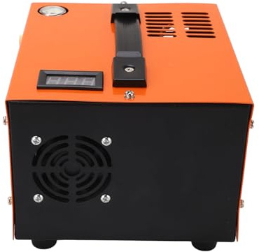 Focket PCP-Luftkompressor, Tragbar Hochdruck-PCP-Kompressorpumpe mit Eingebautem Netzteil, Auto-Stop, 4500 Psi 30 MPa, 300 W, Öl-/wasserfrei, Angetrieben durch Auto 12V DC