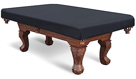 PATIKIL Cubierta Impermeable para Mesa de Billar, 8 Pies, Interior/Exterior, Poliéster 210D, Protección Contra Polvo, Negro