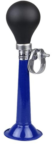 # Fahrradhupe, Retro, Metall, Lufthupe, Glocke, Bugle, Gummi, Hupe, Clownshupe, Kinder, klassisch, Vintage, Metall, Loudspeake (Blau, Einheitsgröße)