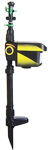 Arroseur pour Animaux, asperseur d'énergie Solaire, arroseur à Angle réglable, 3 Modes de Temps, arroseur de Patio, détecteur de Mouvement, arroseur d'énergie Solaire ABS pour Ferme