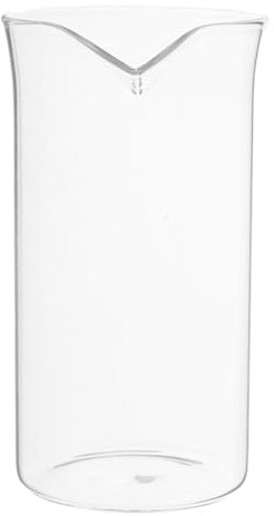 Milisten Coffee Press Replacement Cup Glass Beaker for 6 Cup Cafetiere Press Replacement for Brewing Coffee Tea and Iced Beverages Easy to Install 13.70 X 8.00 X 7.30 cm
