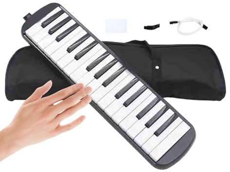 Melodica mit 32 Tasten | Mundstück Talk Box Instrument Doppelröhren | Melodica Musikinstrumente, Mundmelodica, Organ Melodica für Erwachsene, Studenten und Kinder