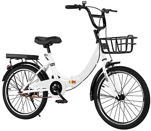Fahrrad Faltrad Faltbares Fahrrad für Erwachsene Leichtes faltbares Fahrrad Kohlenstoffstahl Höhenverstellbares City-Faltrad für Teenager Männer Frauen B, 20 Zoll