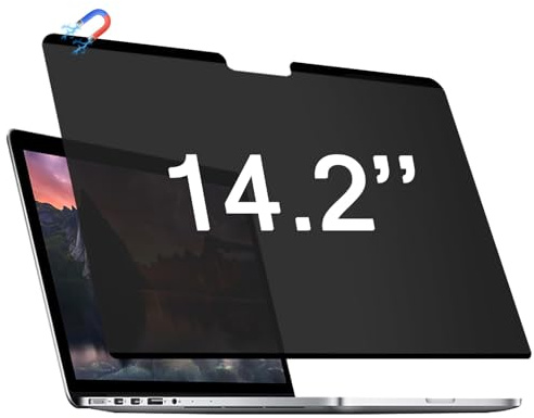 Lifipy Magnetic Privacy Screen Filter Compatible with MacBook Pro/Max 14.2inch(2021-2026, M1 M2 M3 M4),High Definition Easy on/off Removable Screen Protector with Anti Glare UV