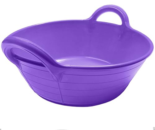 Skip Feed Bucket Feeder Trough with Integrated Handles Small Skip S1-11L - Purple