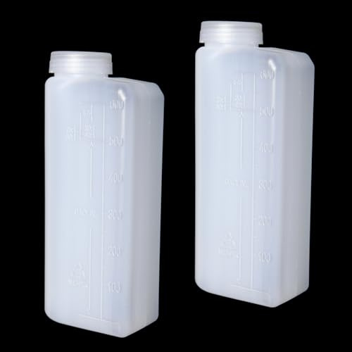 Orrdiffi Botellas de Mezcla de Combustible 2 Tiempos 600 ml, Contenedor de Combustible para Mezcla Precisa de Aceite y Gasolina, Ideal para Motosierras y Herramientas de Jardín