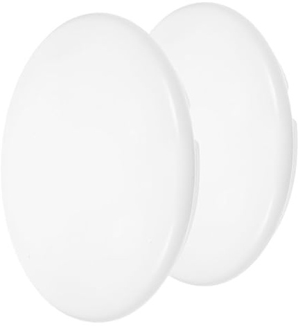 LIFKOME Lot de 2 Globes Abat-Jour en PVC Blanc pour Ventilateurs de Plafond et Plafonniers, Diamètre 18,7 CM, Fixation à Vis, Cuisine, Chambre et Bureau