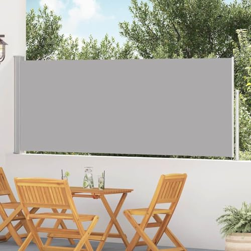 Genérico Toldo Lateral retráctil de jardín Gris 120x500 cm,Casa y jardín,Jardín,Artículos de Exterior,Sombrillas,48392