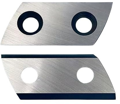Set di Lame per Biotrituratore con Viti per GH-KS 2440 HMH-E 2440 CJ601E GC-KS 2540 YT5452, Lame di Ricambio Trituratore Legno, 1 Paio