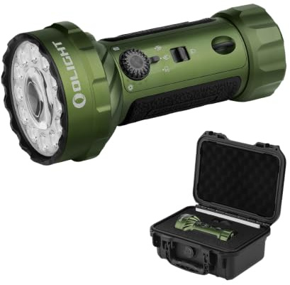 OLIGHT Marauder Mini 2 LED extrem helle Taschenlampe 10000 Lumen 750 Meter | USB-C aufladbare Taschenlampen mit 5Lichtmodi, IPX8 Handlampe mit Flut-und Fokussiertes Licht für Outdoor Camping Notfälle