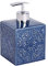 WENKO Seifenspender Cordoba Blau Keramik - Flüssigseifen-Spender, Spülmittel-Spender Fassungsvermögen: 0.5 l, Keramik, 8.5 x 13 x 8.5 cm, Blau, 13 x 8.5 x 8.5 cm