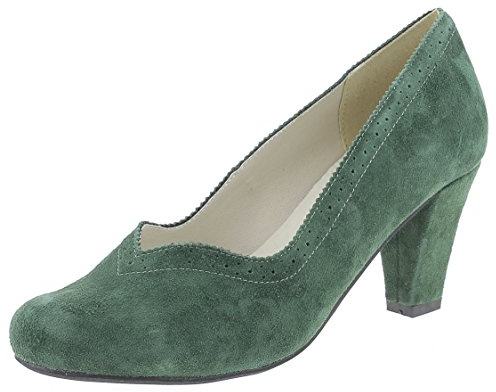 Hirschkogel Damen Pumps, Dk Grün, 39 EU