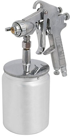 Aexit W-71 1.5mm Boquilla Spray Gun Sprayer Paint (Model: H7620IVVIII-6142IM) Tool Silver Tone