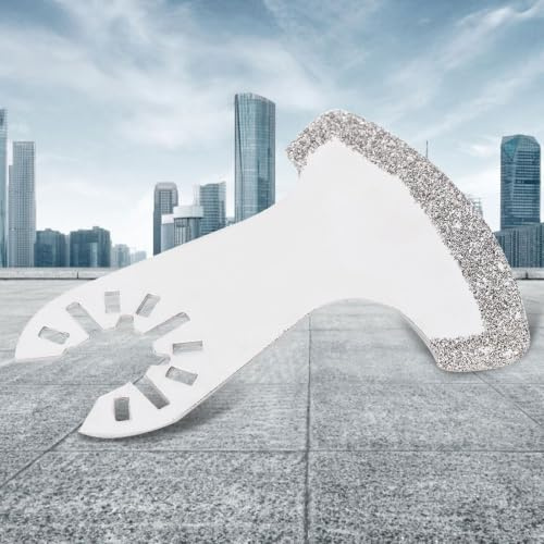 Fafeicy Lame Diamantate per Marmo e Cemento 4 Pezzi Compatibili con Multiutensile Oscillante Foro Universale