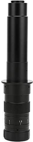 Obiettivo C Mount regolabile 300X Obiettivo per microscopio industriale 0, 7X 4, 5X Obiettivo per lente d'ingrandimento con zoom 25 mm per fotocamera CCD e oculare digitale