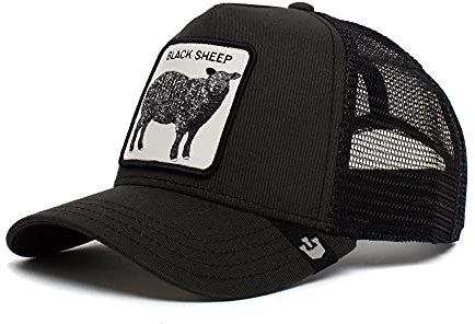 Goorin Bros. The Farm Unisex Baseball-Trucker Mütze, Ebenholz/Revolter (Black Sheep), Einheitsgröße, Einheitsgröße