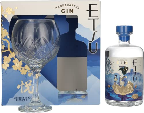 Etsu Handcrafted Gin 43% Vol. Giftbox with Glass, 700ml