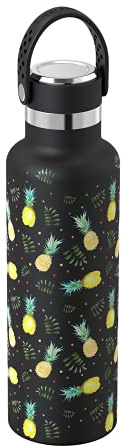 Super Sparrow Gourde Isotherme - 18/10 Ultra Léger Bouteille Isotherme - 500ml - Bouteilles INOX Bouche Standard - Gourdes Enfant sans BPA, pour Sport, Voyages, L'école, Bureau, Maison