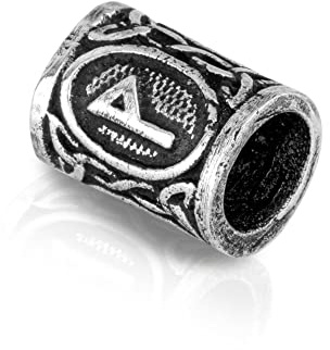 NKlaus Bartperle Höhe: 13mm, Gewicht: 3,3g, 3,3g, 9,6mm, 6,8mm, 1 Stück | keltisch; Wikinger; Außendurchmesser: 9,6mm; Innendurchmesser: 6,8mm