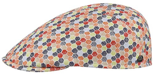 LIERYS Hexagon Flatcap Gemusterte Baumwollkappe Ballonmütze Damen Herren Frühjahr Sommer bunt 59 cm