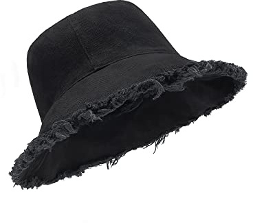 Zylioo XL/XXL Reversible Fischerhut Für Großen/Kleinen Kopf,Frayed Sonnenschutz Anglerhut, UV/UPF 50+ Bucket Hat