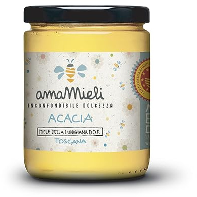 Amamieli - Miel de la Lunigiana DOP | Douceur incomparable à la fleur d'Acacia | de Agriculture biologique | 400gr