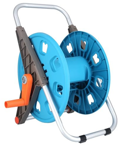 Tomotato Avvolgitubo da Giardino da 60m, G1/2 Portatubo per Acqua da Giardino Carrello Avvolgitore per Tubo da Giardino Portatile Avvolgitore per Tubo