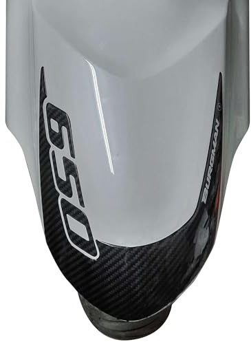 labelbike - Adesivo 3D Moto Parafango Protezione e Decorazione in Resina compatibile con Suzuki Burgman 650 - Colore Carbonio
