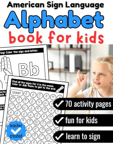 Sign Language Book for Kids: American Sign Language Alphabet