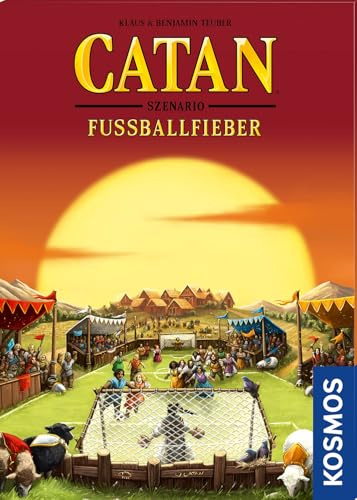 KOSMOS Catan Fussballfieber Szenario für Catan - Das Spiel | Fußballspaß für 3-4 Personen ab 10 Jahre, Brettspiel Klassiker Siedler von Catan, Gesellschaftsspiel