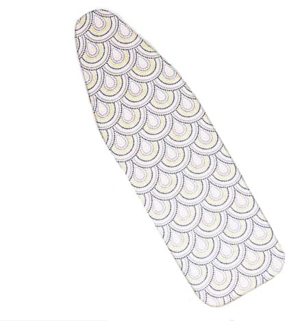 ISAVIA Bügelbrettbezug Ersatz Bügelbezug Mit Kordelzug 80-120CM×30-40CM Baumwolle Bügeltischbezug Mit Filzpolsterung，weiß Ersatzbezug Einfache Passform(36x13/92x33cm)