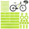 Yuanchu 42 Fahrrad Reflektoren Aufkleber, Wasserfest Reflektoren Fahrrad Reflektorband Selbstklebend Sicherheit Warnband Sicherheit Bei Nacht Kinderwagen Motorrad Auto Schulranzen Rucksack Helme(Gelb)