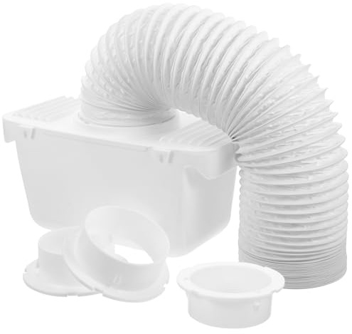 Kit de Ventilation pour Sèche-linge 1 Set en Plastique Blanc | Collecte des Peluches L’eau, Nettoyage Facile, pour Tambour et Vêtements