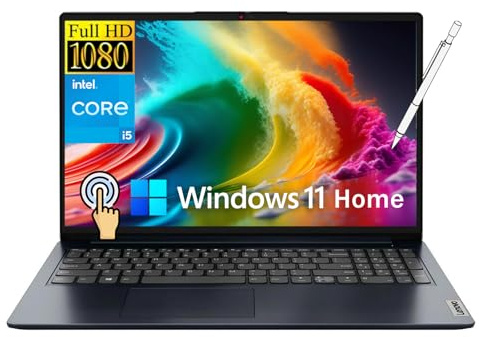 Lenovo IdeaPad Ordinateur portable à écran tactile FHD 15,6 pour entreprises et étudiants, 12e génération, Intel 6 cœurs i3, 24 Go de RAM 1 To SSD, licence bureau à vie, Windows 11 Pro, lecteur de