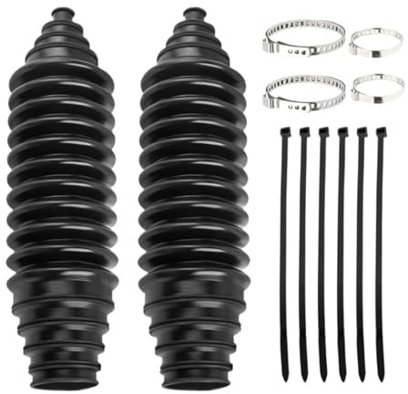 Qkbuza Soufflet De Crémaillère De Direction Pour Voiture, Kit De Soufflet De Biellette De Direction Intérieure, Soufflet De Crémaillère De Direction, Bottes À Soufflet En Silicone Imperméables